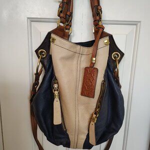 orYANY Hobo - Navy Blue and Cream